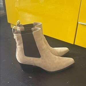 Sam Edelman Tan Western Ankle Booties